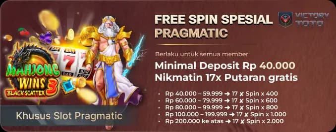 FREE SPIN 17β SPESIAL PRAGMATIC